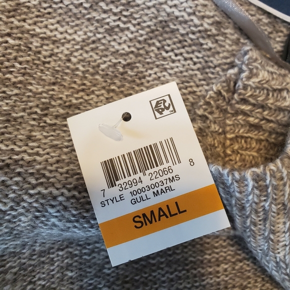 Gray Cardigan Sweater Boxy Open Front Gray Casual - Picture 7 of 7